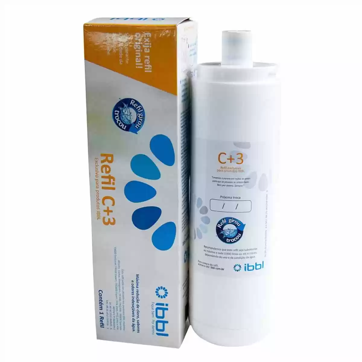 REFIL PARA PURIFICADOR IBBL C+3 GIROU TROCOU