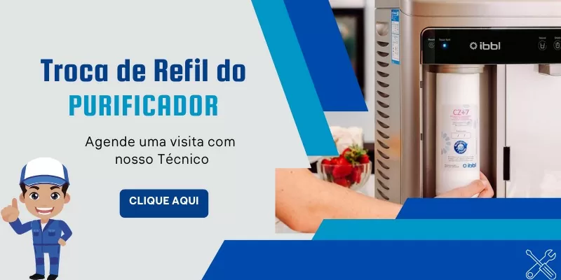 troca de refil diágua purificadores